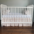 Load image into Gallery viewer, Pleated Crib Skirt + Bolster Set Bundle