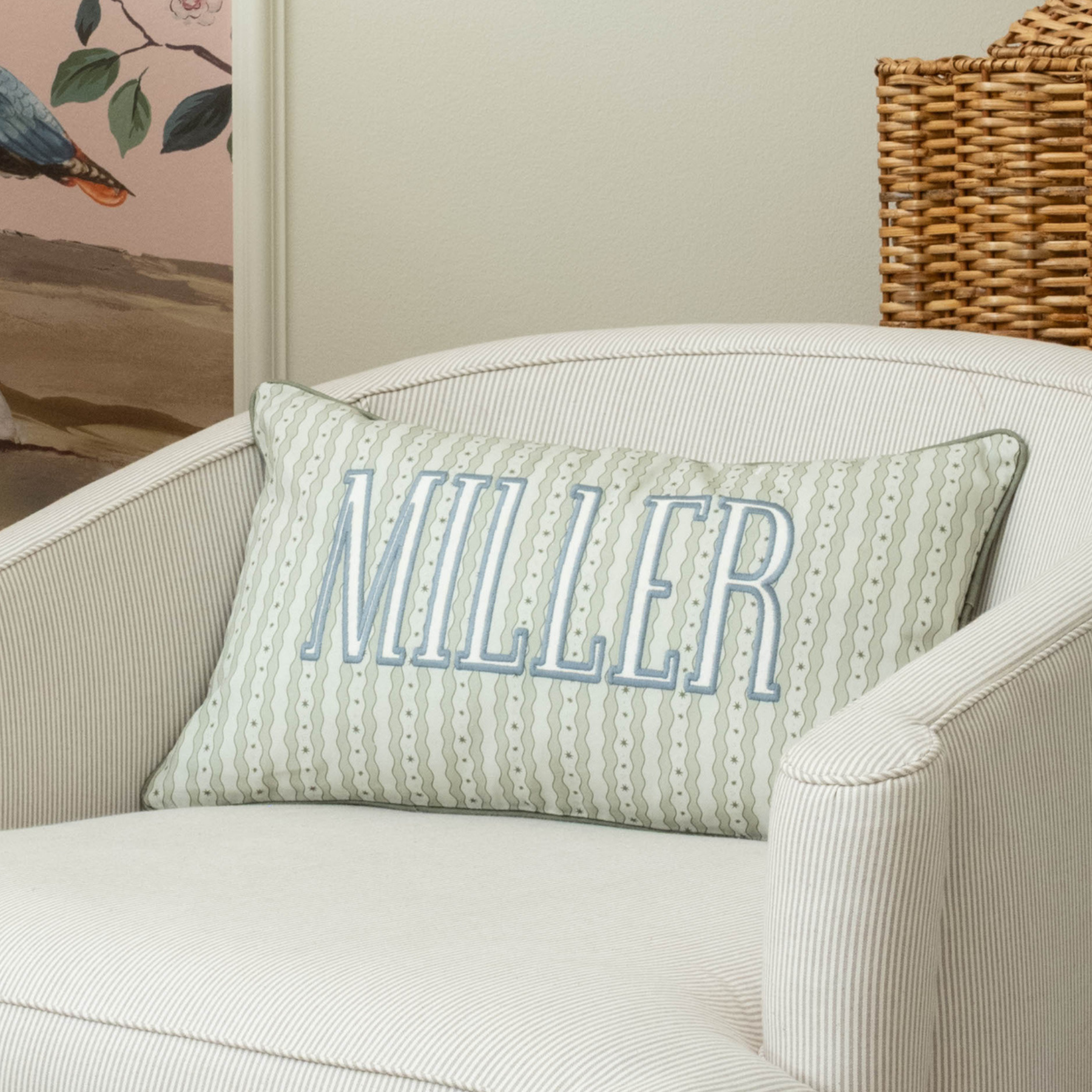 Rooney Home Waverly Stripe Pillow Cover - Thumbnail 4
