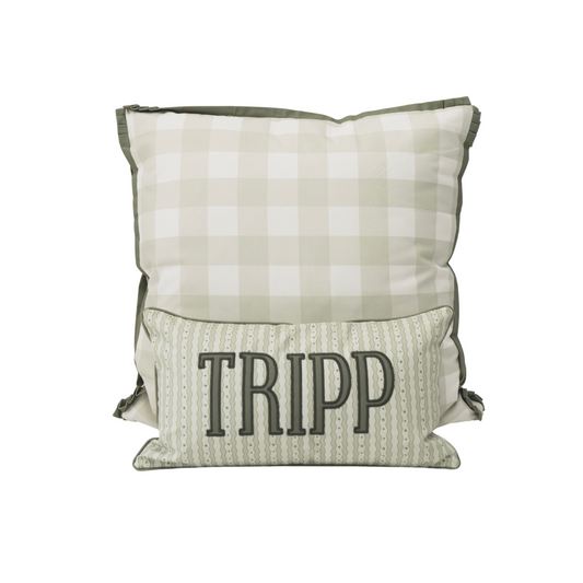Bundle: Euro Pillow + 12x20 Personalized Pillow