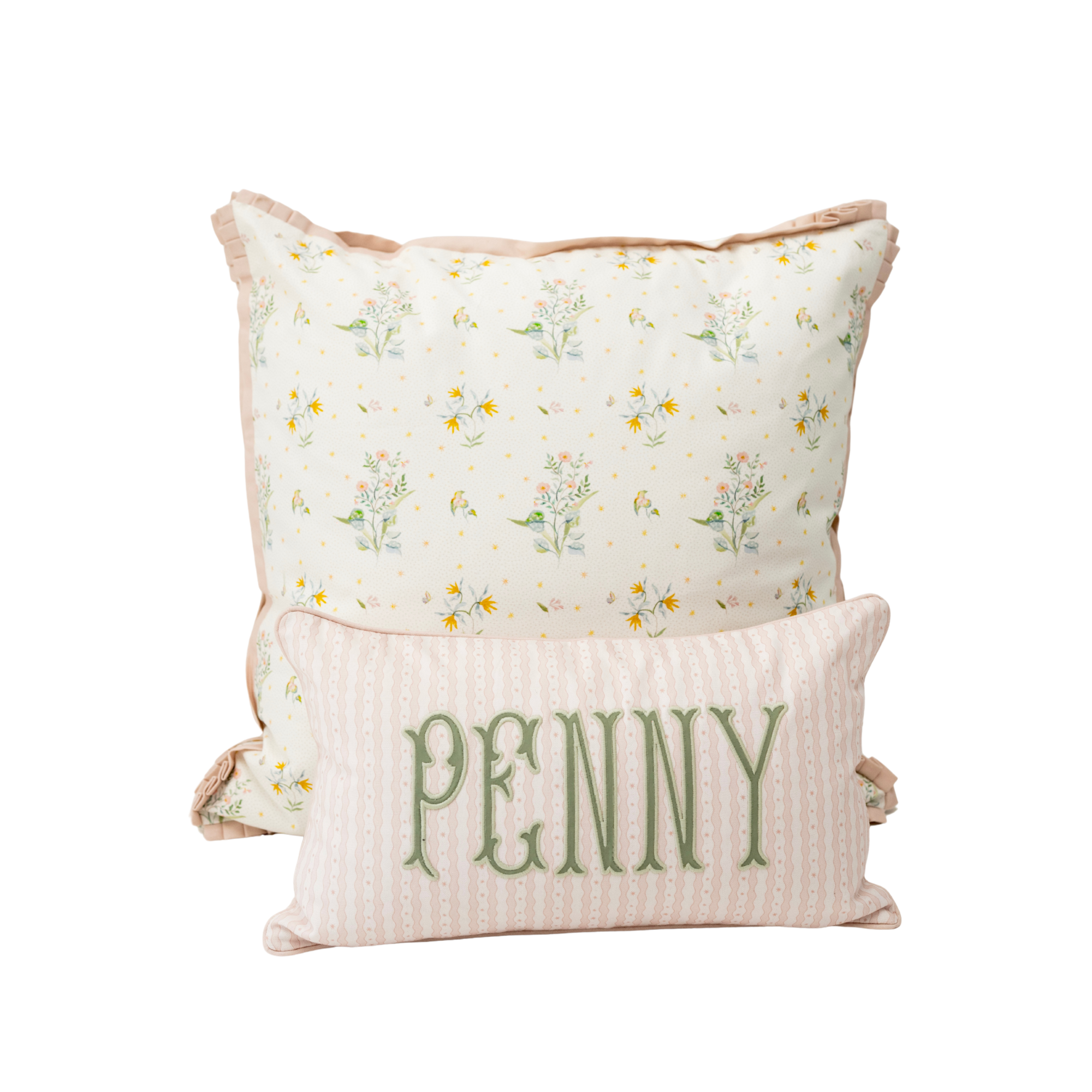 Bundle: Euro Pillow + 12x20 Personalized Pillow