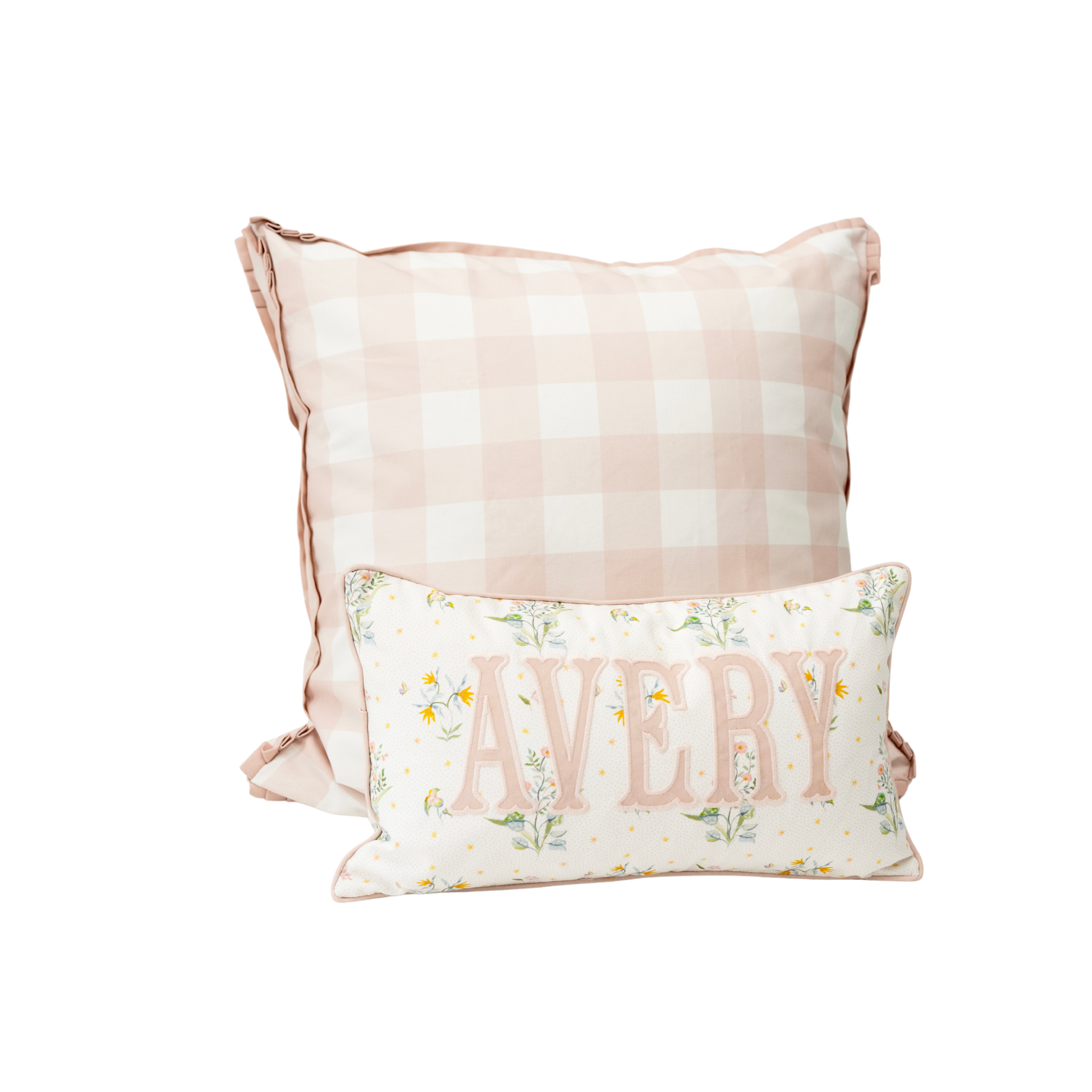 Bundle: Euro Pillow + 12x20 Personalized Pillow