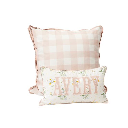 Bundle: Euro Pillow + 12x20 Personalized Pillow