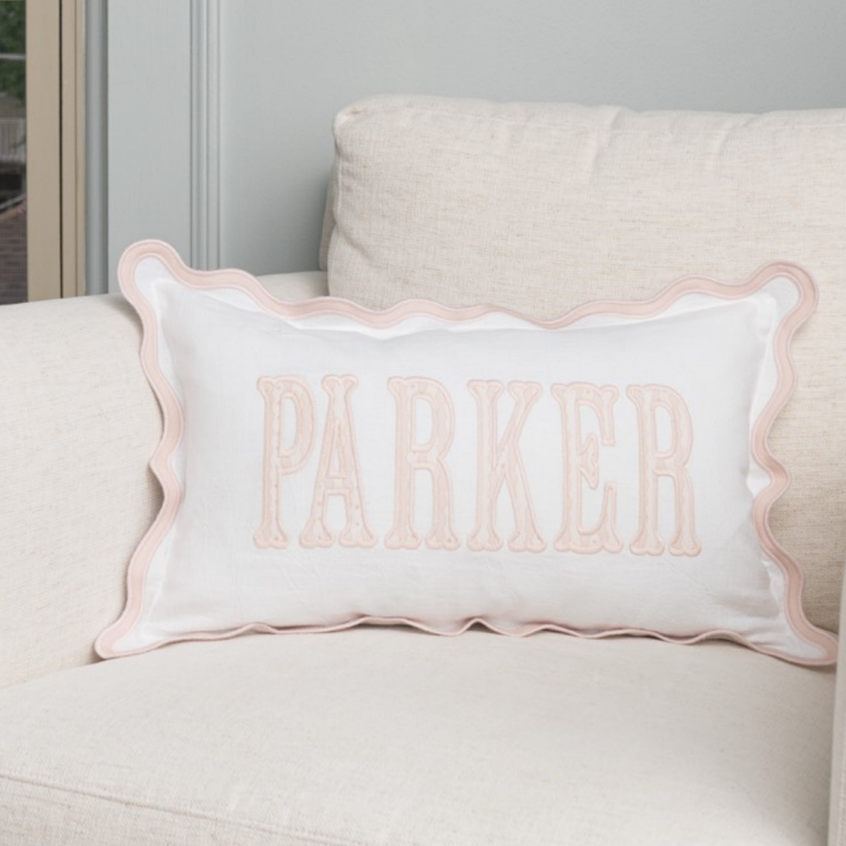 12x20 Scalloped Pillow Cover