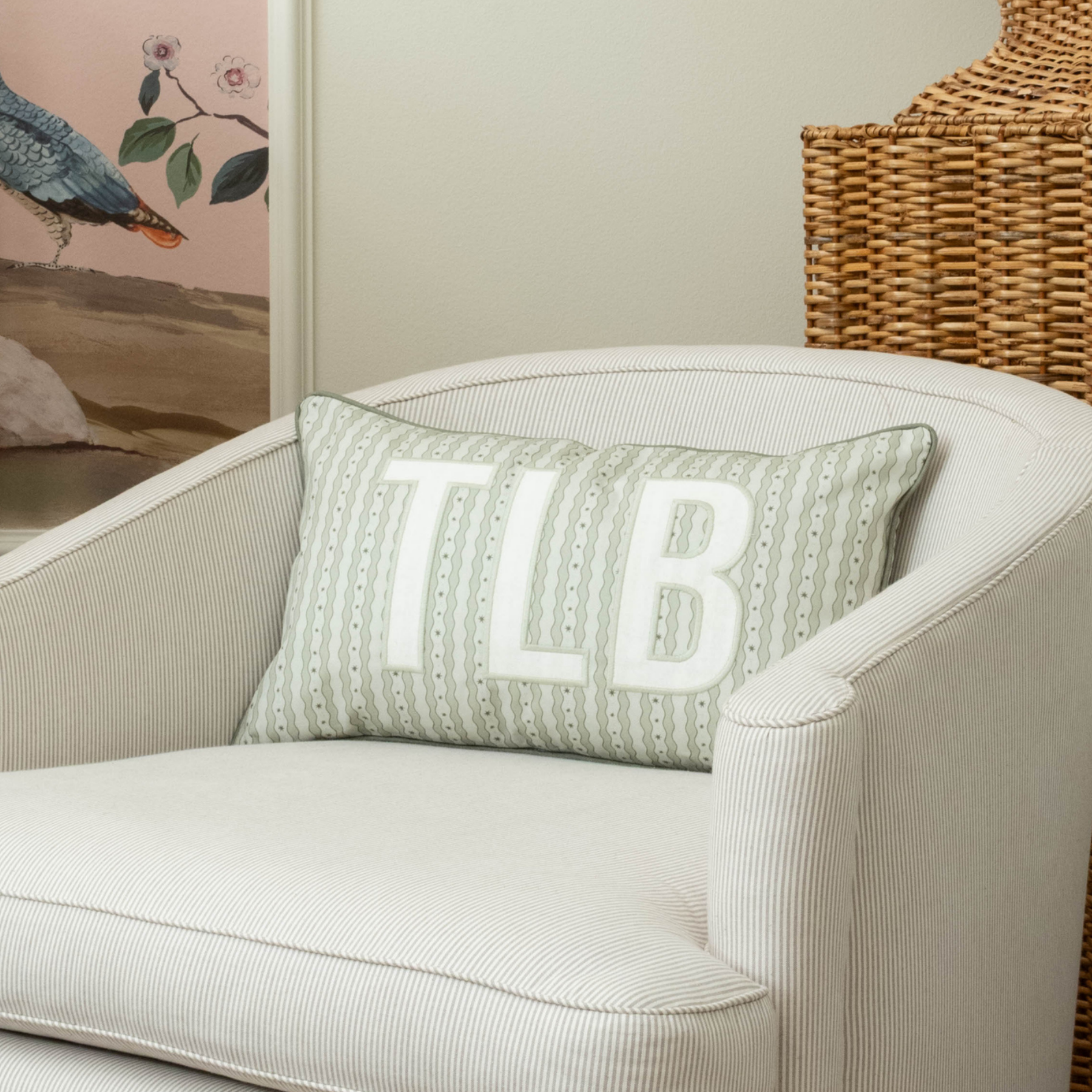 Rooney Home Waverly Stripe Pillow Cover - Thumbnail 3