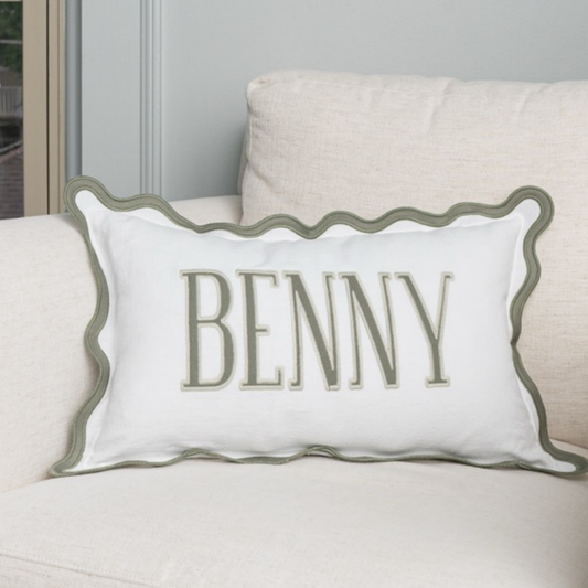 12x20 Scalloped Pillow Cover