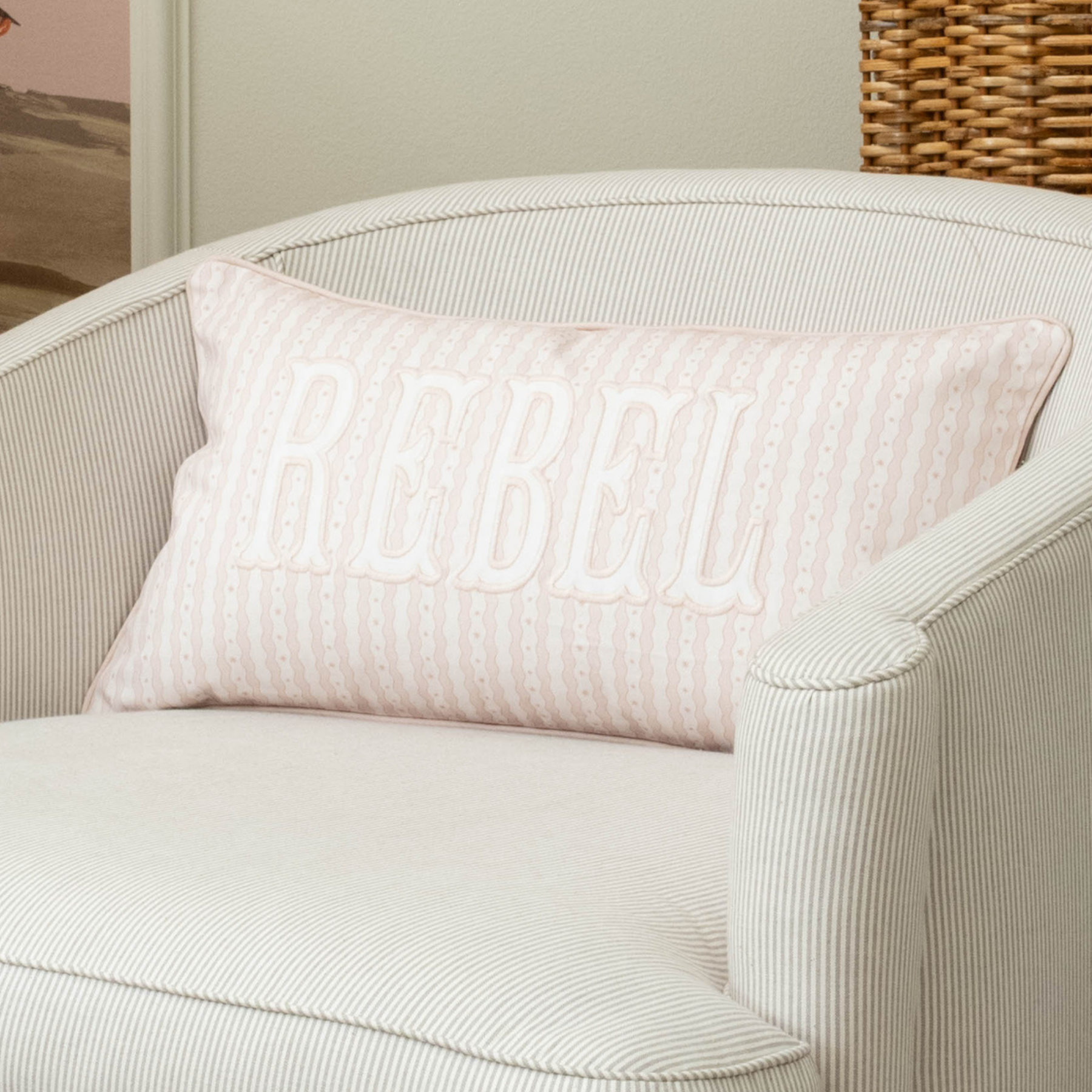 Rooney Home Waverly Stripe Pillow Cover - Thumbnail 5