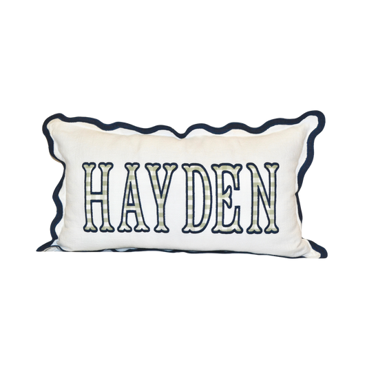 12x20 Scalloped Pillow Cover