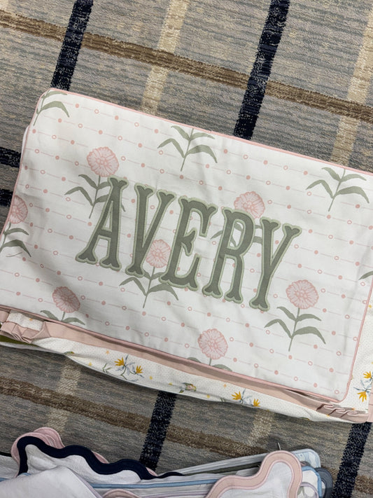 Avery — Pink Floral sample sale pillow cover