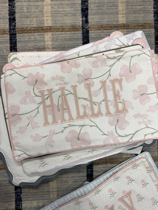 Hallie — Pink Floral sample sale pillow cover
